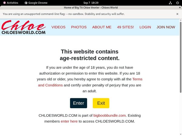 Chloes World Login Pass