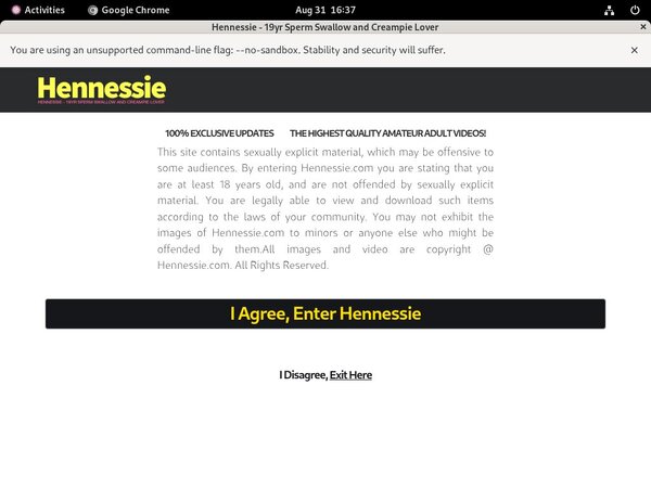 Discount Hennessie Offer