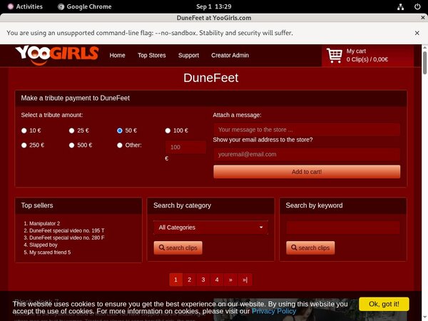 Dunefeet Password Free