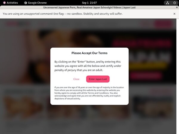 Free Account Japan Lust Offer