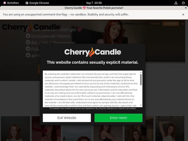 Free Cherry Candle Acc