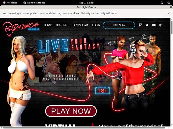 Free Redlightcenter.com Password Account