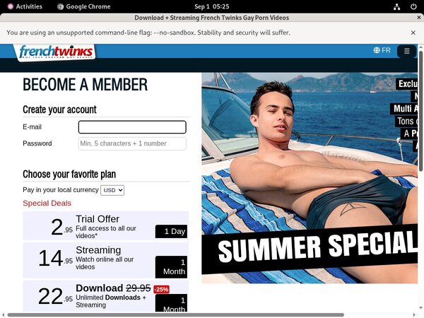 Frenchtwinks Free Trial Login