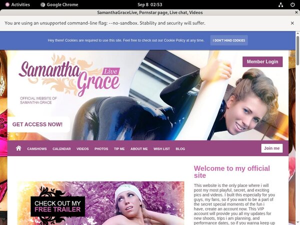 How To Join SamanthaGraceLive For Free