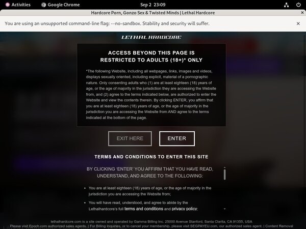 Lethal Hardcore Account Login