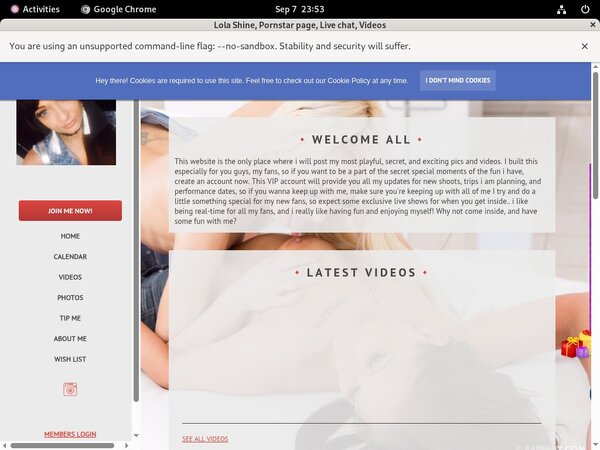 LolaShine New Password