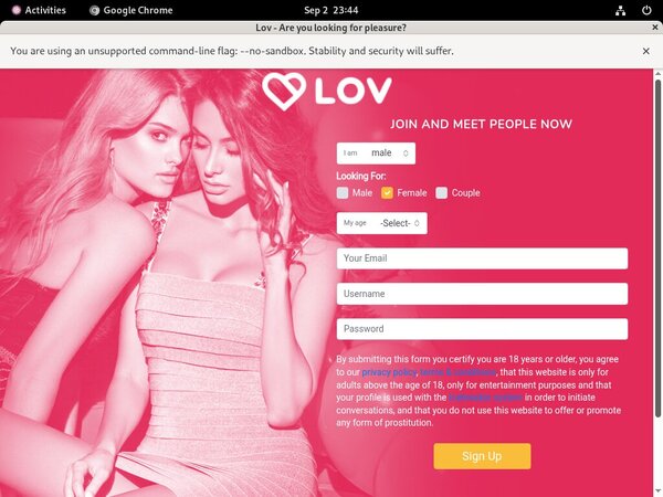 Lov On Sale