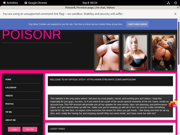 Poisonr.modelcentro.com One Time Discount