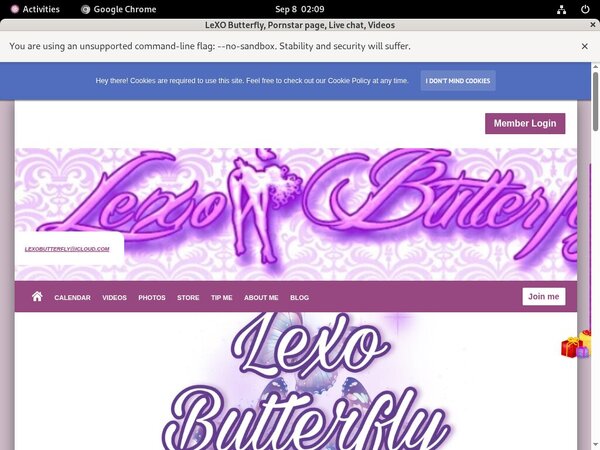 Working LeXO Butterfly Login